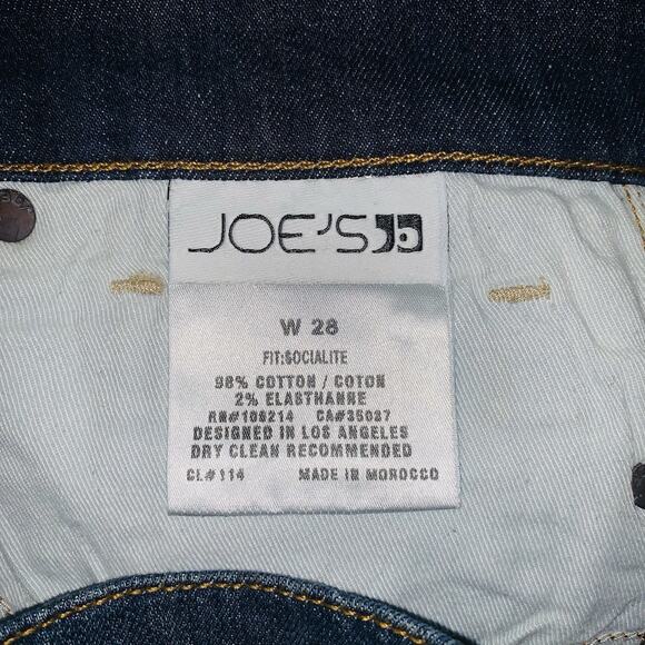 JOE'S Jeans Women's Size 28 Socialite Boot Cut Dark Wash Denim Jeans - Picture 8 of 9